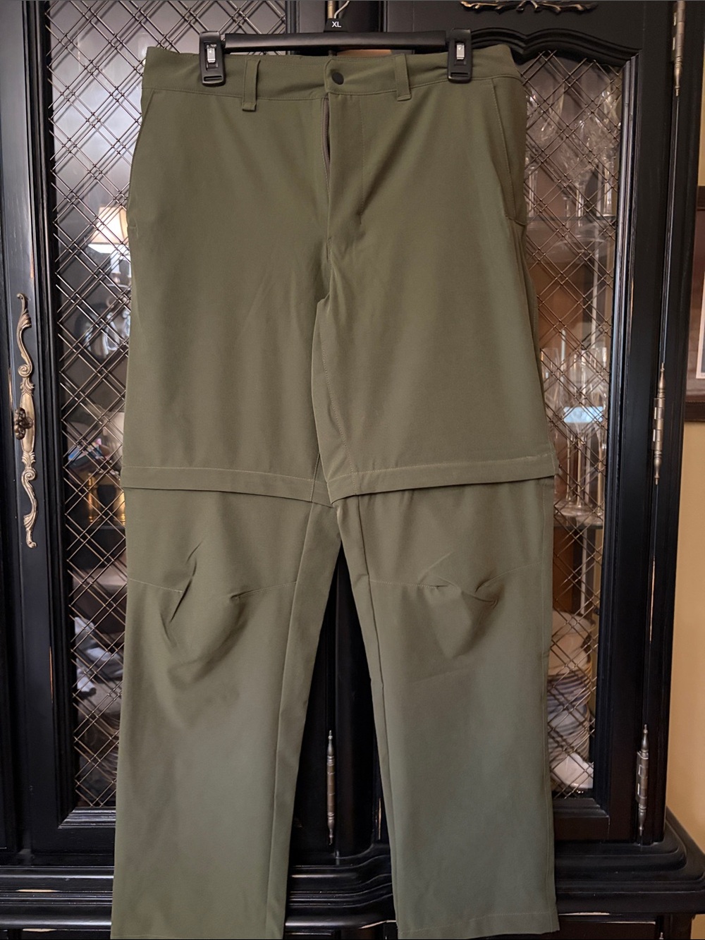 The North Face Men's Olive Green Convertible Outdoor Pants